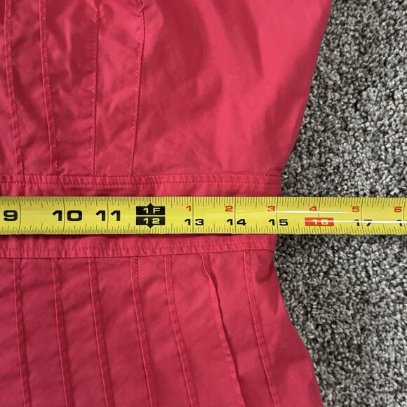 Madison Leigh Pleated Gathered Coral Lined Sleeveless Dress Size 10 - Picture 12 of 13